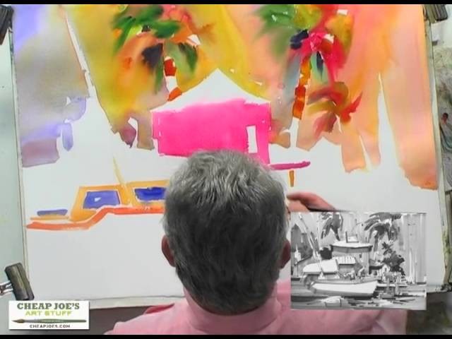 Painting a Beach Scene Pt1 with Watercolor Artist Frank Francese