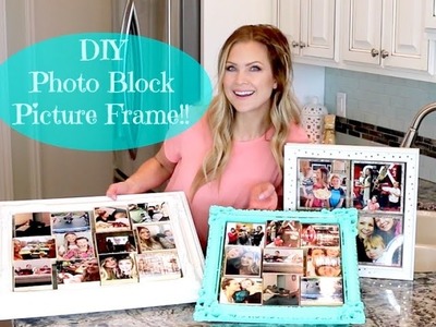 Photo Block Picture Frame!! Mother's Day Gift Idea!!