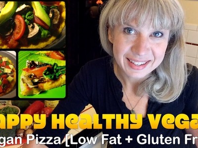 Vegan Corn Meal Pizza Recipe [Low Fat, Gluten Free, No Salt or Oil]