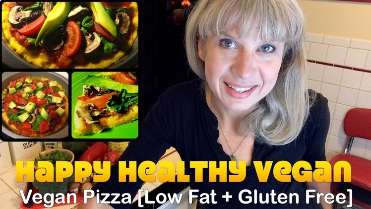 Vegan Corn Meal Pizza Recipe [Low Fat, Gluten Free, No Salt or Oil]