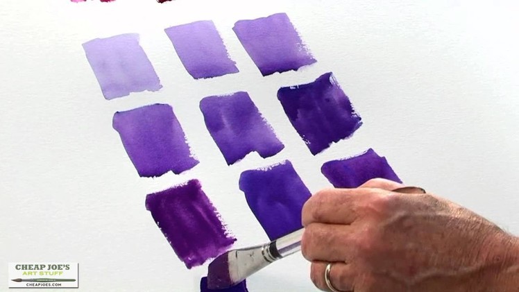 Watercolor Techniques with Don Andrews - Mixing Violets
