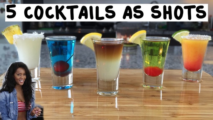 5 Popular Cocktails Made As Shots - Tipsy Bartender