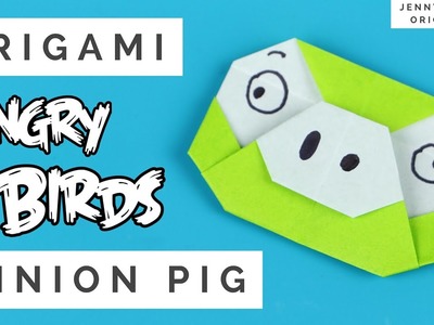 Angry Birds Craft - Origami Angry Birds - Green Minion Pig