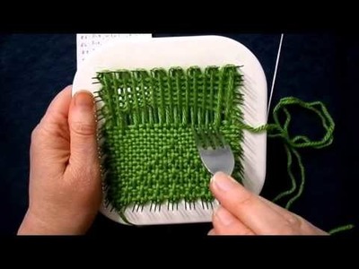 Basic Pin Loom Weaving---Patterned Stitch and Corners