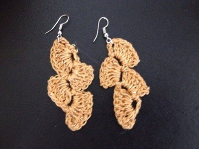Braided earrings.headband crochet tutorial English