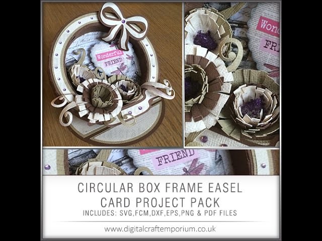 Circular Easel Box Frame Card