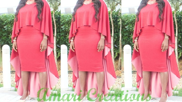 DIY: Cape. High Low Cape in 5 Minutes or Less.Amari Creations