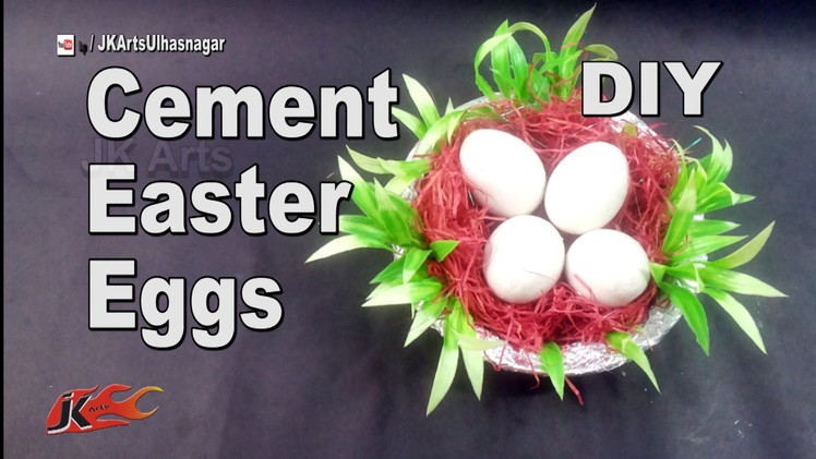 DIY Cement Easter Eggs | How to make | JK Arts 953