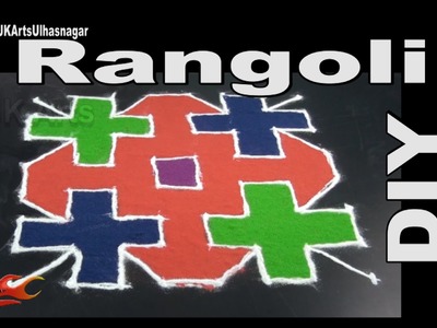 DIY Easy Dot Rangoli Design for beginners | Sand Art | JK Arts 955