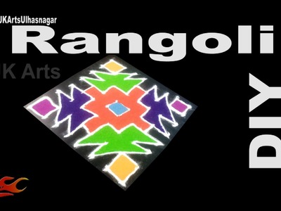 DIY Easy Dot Rangoli Design for beginners | Sand Art | JK Arts 951