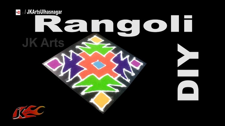 DIY Easy Dot Rangoli Design for beginners | Sand Art | JK Arts 951