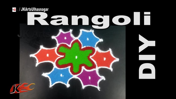 DIY Easy Dot Rangoli Design for beginners | Sand Art | JK Arts 948