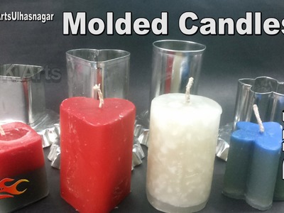 DIY Homemade Molded Wax Candles | How to Make | JK Arts 958