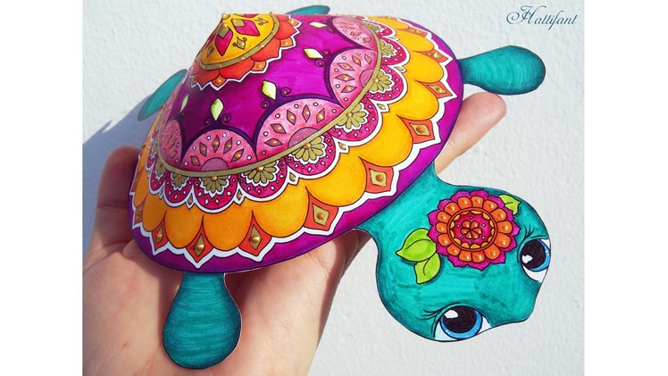 Hattifant - Mandala Turtle Papercraft - Tutorial