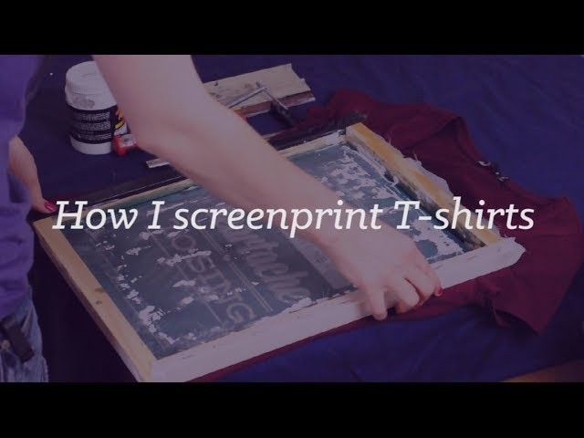 How I DIY screen-print T-shirts | CharliMarieTV