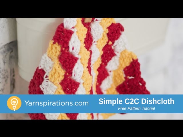 How To Crochet Corner to Corner Dishcloth