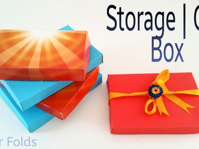 How to make a Paper "Storage. Gift Box" with A4 paper - Useful Craft Tutorial