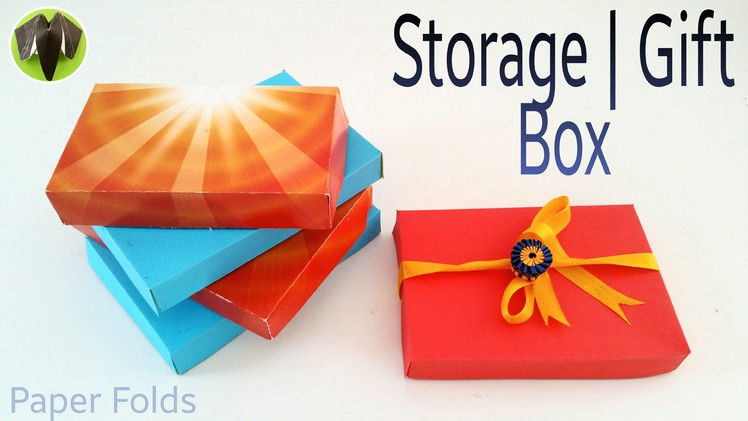 How to make a Paper "Storage. Gift Box" with A4 paper - Useful Craft Tutorial