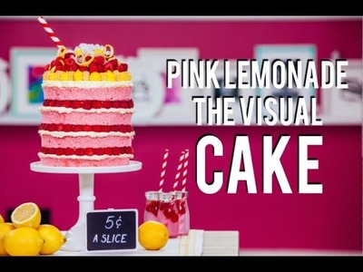 How To Make a PINK LEMONADE MEGA CAKE! BEYONCÉ inspired VISUAL CAKE filled with Lemon Curd!