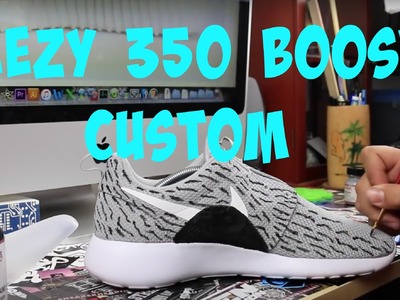 How To Make Roshe Yeezy 350 Boost Customs Tutorial