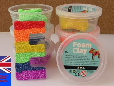 LETTER FOAM CLAY. How to work with foam clay? - Make your own letter with clay!