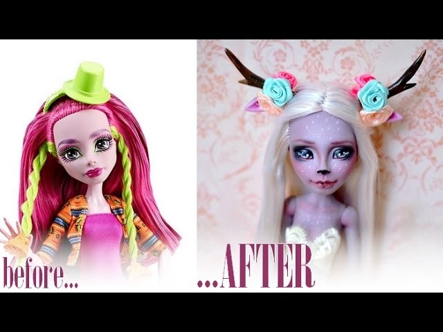 Magic Deer ~ Repainting Marisol Coxi Monster High doll