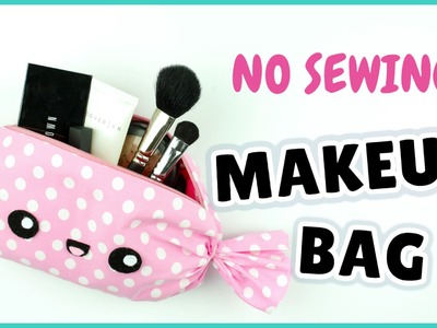 NO SEW! Kawaii Makeup Bag | DIY Candy Makeup Bag | DIY Candy Pencil Case