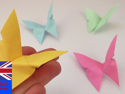 ORIGAMI BUTTERFLY. Tutorial How to fold a butterfly from paper?