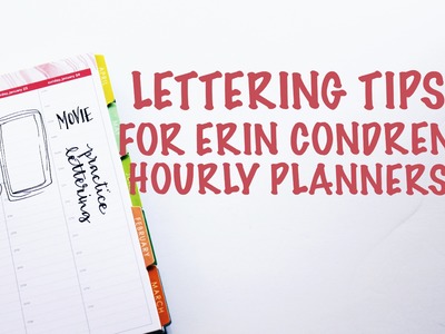 Planner Lettering Tips | Erin Condren Hourly