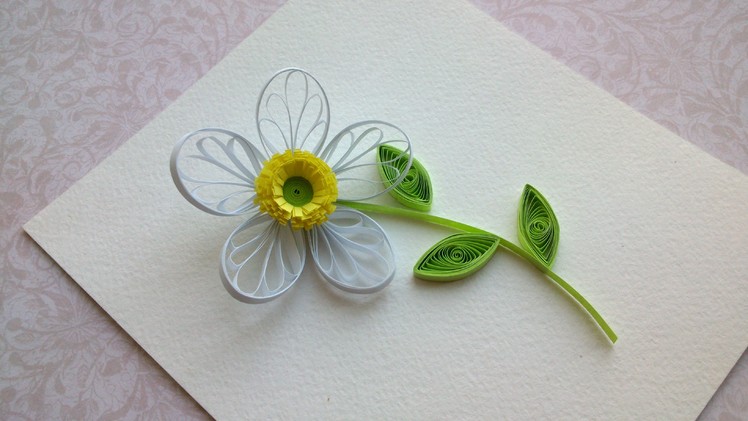 Quilling Flowers Tutorial: make a beautiful Quilling flower. Paper art Quilling.