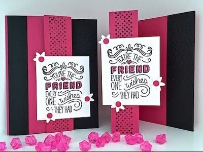 Simply Simple FLASH CARD MASH UP - Tri Fold Friendship Card by Connie Stewart
