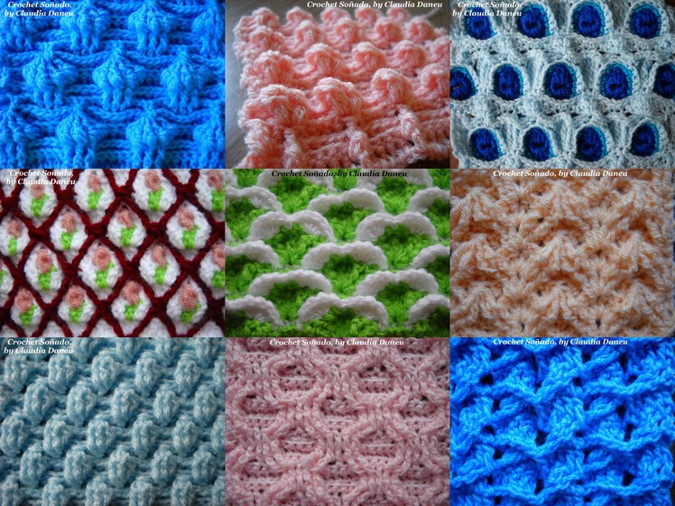 THE QUALITIES OF A COMPACT & COMPLEX CROCHET STITCH.  CUALIDADES DEL  CROCHET COMPACTO Y COMPLEJO