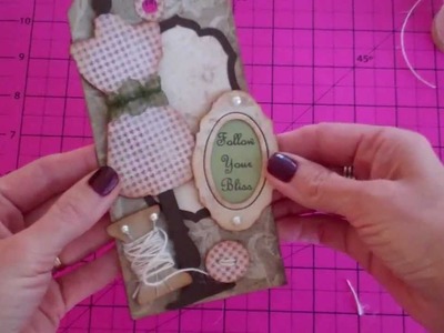 Tim Holtz Sizzix Sewing Room & Tag Dies by Scrappin' with Sabrina 11-14-11