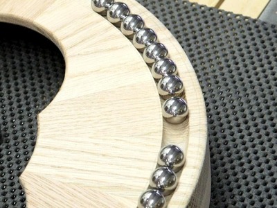 Wood Thrust Flat Bearing - Marbles & Ball Bearings
