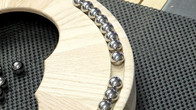Wood Thrust Flat Bearing - Marbles & Ball Bearings