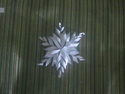3D paper snowflake - DIY - kids craft
