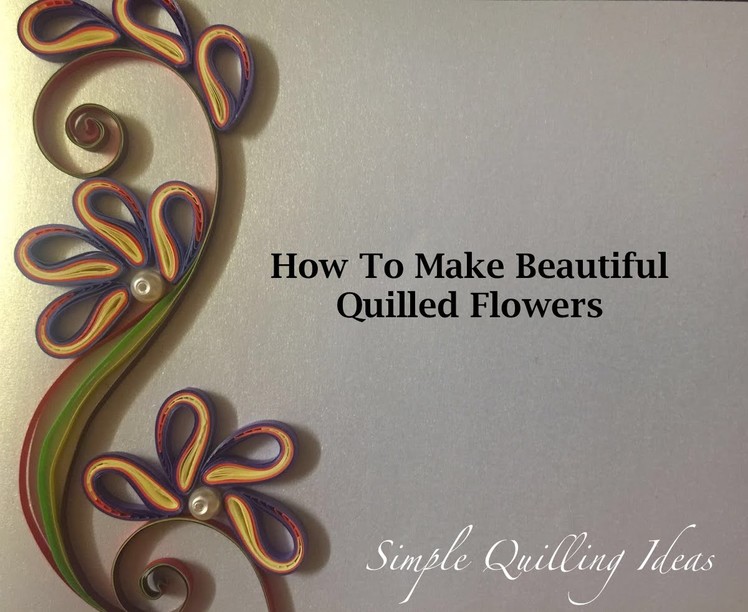 Art and Craft: DIY Purple Quilled Flowers