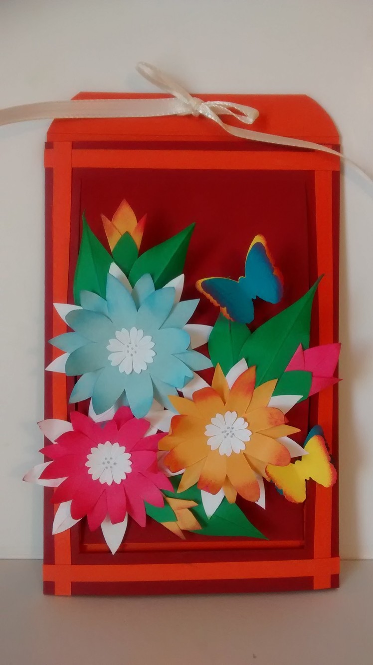 Art and Craft: Hidden message pop up slider card. Mother's day card