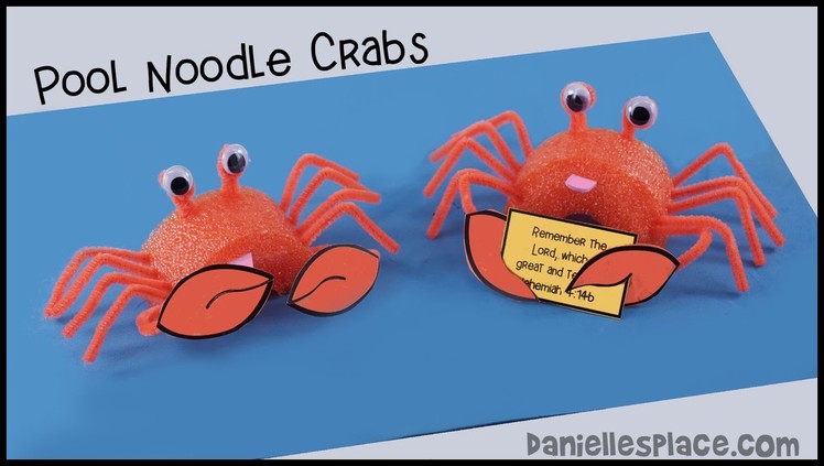 Crab Pool Noodle Craft