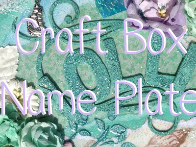 Craft Box April Mixed Media Seashell Name Plate