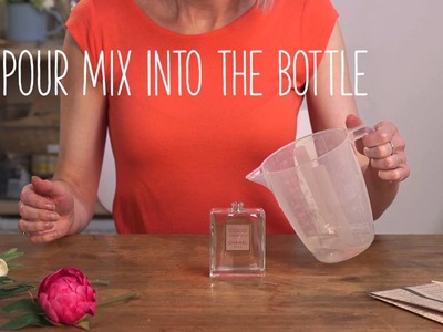 Craft Corner: How to make a faux flower perfume bottle display