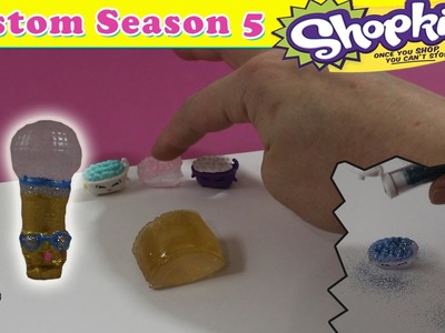 Custom Season 5 Resin Shopkins - Painted & Glitter! DIY Craft Project