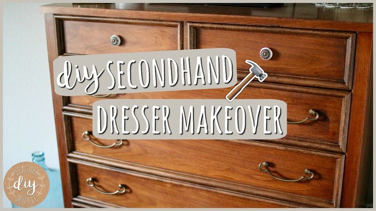 DIY Bedroom Furniture⎪Secondhand Dresser Makeover