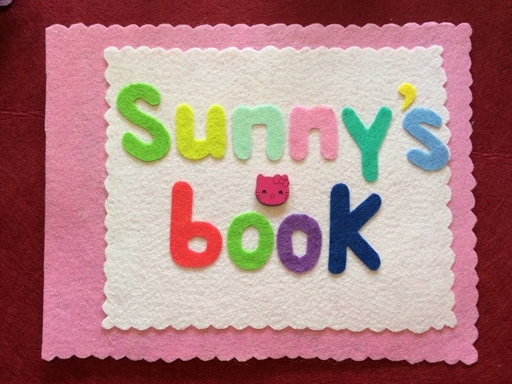 DIY craft - quiet books - gift ideas for children
