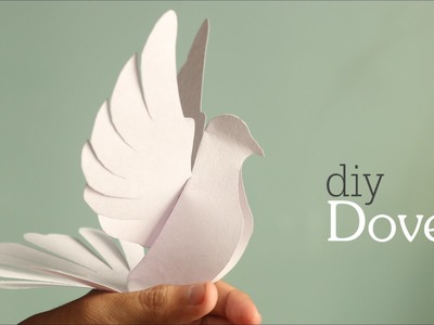 DIY: Dove - Paper Craft with Templates