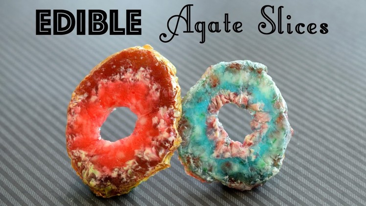 DIY Edible Agate Slices. DIY Candy Rocks and Crystals!. Faux Agate Slice. Edible DIY