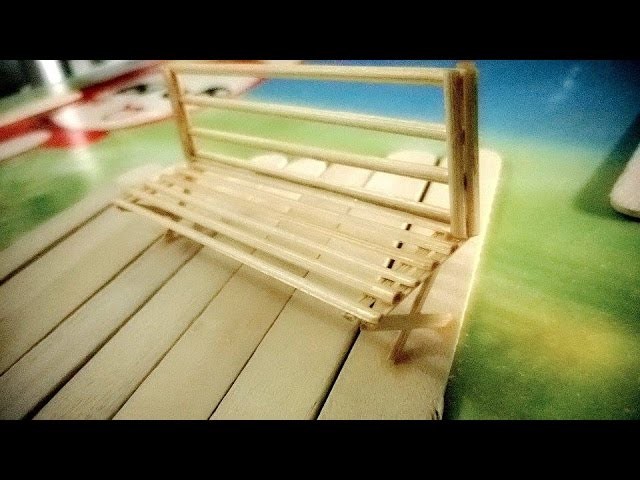 DIY - How To Make Popsicle Stick Bench - Craft For Kid