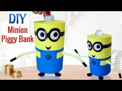 DIY Minions Crafts : How To Make Recycled DIY Piggy Bank Craft | Kids Activities