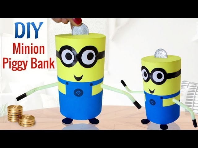 DIY Minions Crafts : How To Make Recycled DIY Piggy Bank Craft | Kids Activities