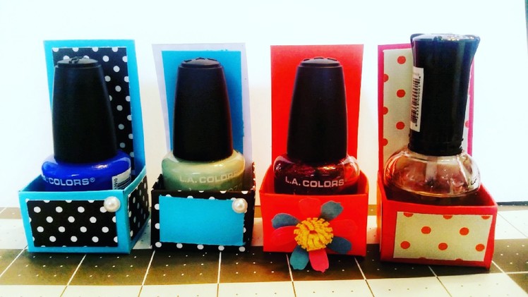 DIY Nail Polish Gift Box Tutorial